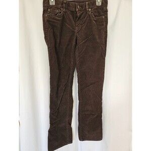 Women's J. Crew Favorite Fit Brown Stretch Corduroy Size 26S Regular